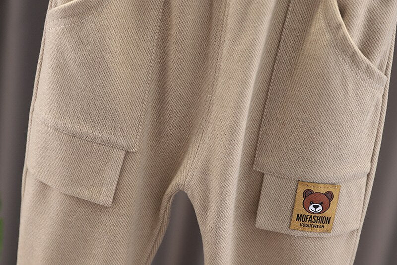 Conjunto Infantil Masculino Listras Ursinho