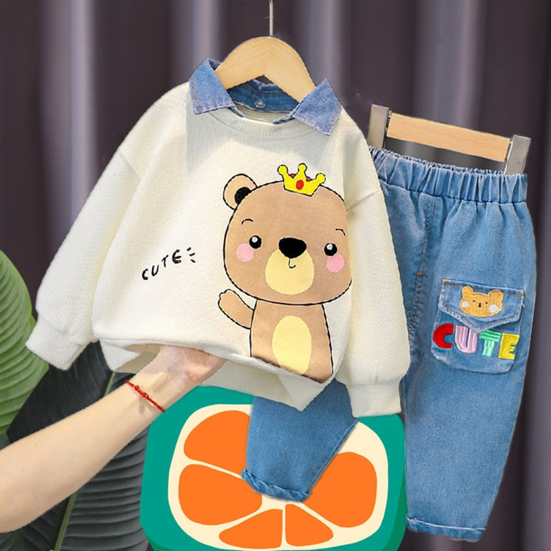 Conjunto Infantil Masculino Urso Fofo