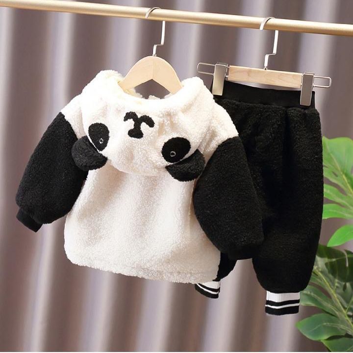 Conjunto Infantil Pelúcia com Capuz