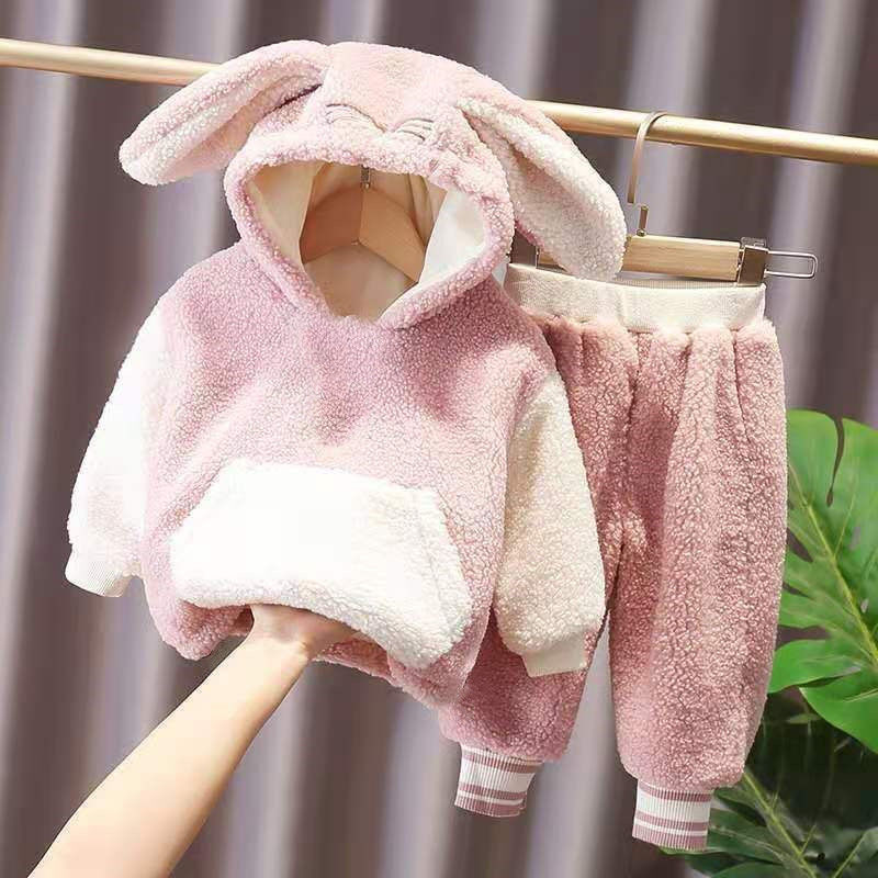 Conjunto Infantil Pelúcia com Capuz
