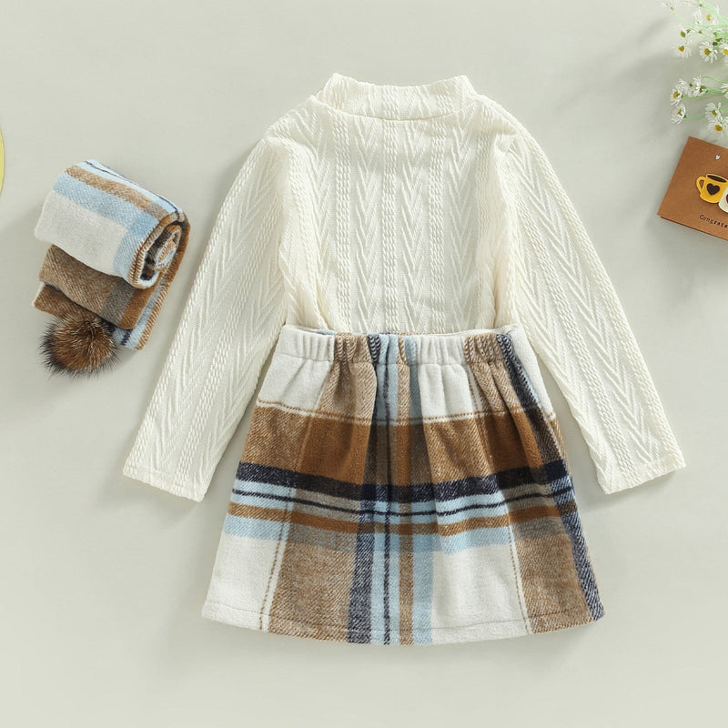 Conjunto Infantil Xadrez Cachecol