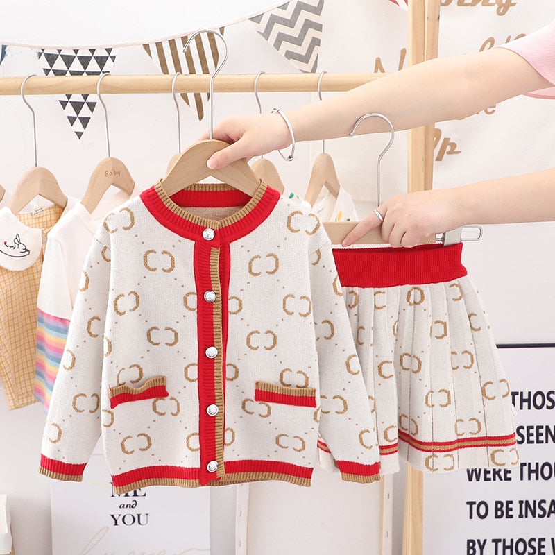 Conjunto Infantil Feminino Luxo Botões