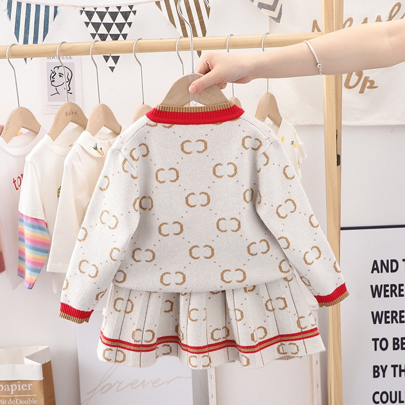 Conjunto Infantil Feminino Luxo Botões