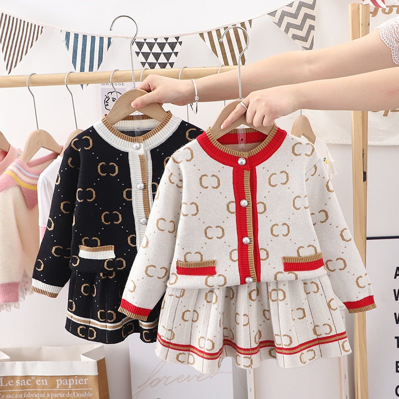 Conjunto Infantil Feminino Luxo Botões