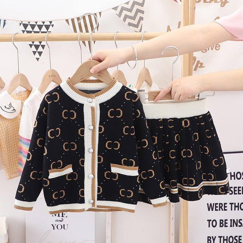 Conjunto Infantil Feminino Luxo Botões