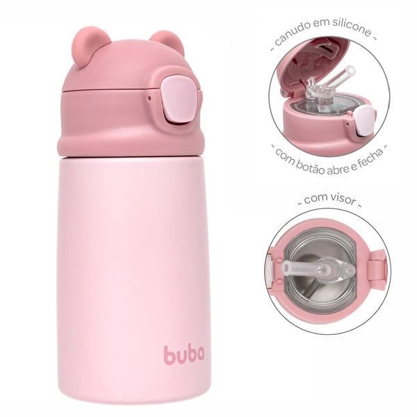 Garrafa Térmica Buba Ursinho Parede Dupla 3+