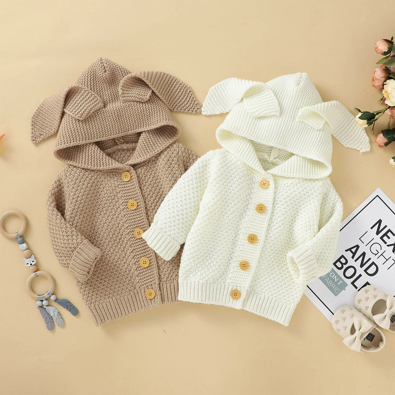 Gardigan infantil  Orelha de Coelho