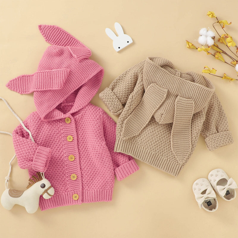 Gardigan infantil  Orelha de Coelho