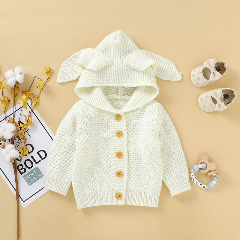 Gardigan infantil  Orelha de Coelho