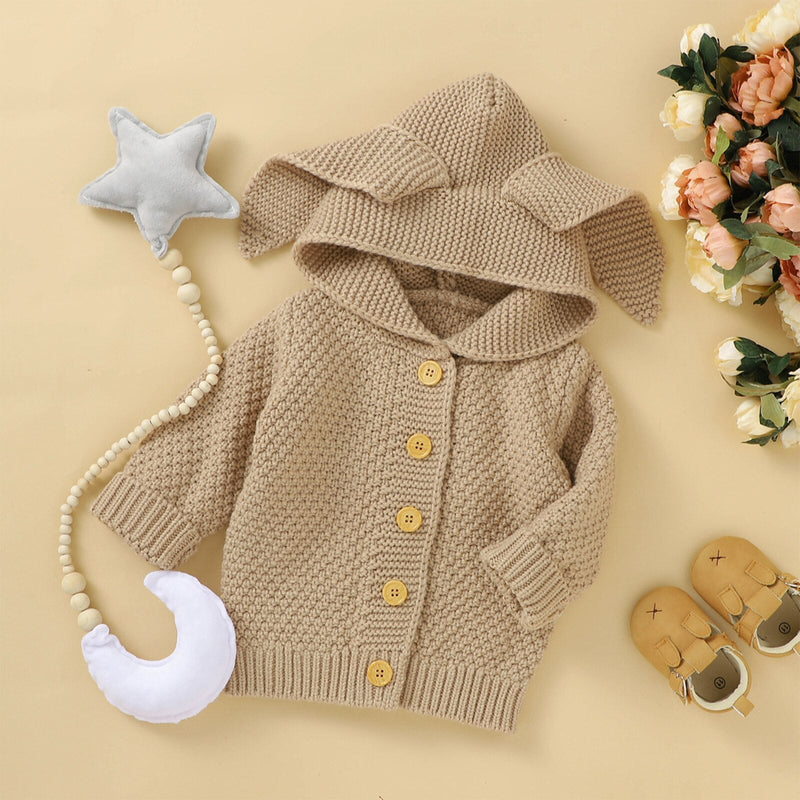 Gardigan infantil  Orelha de Coelho