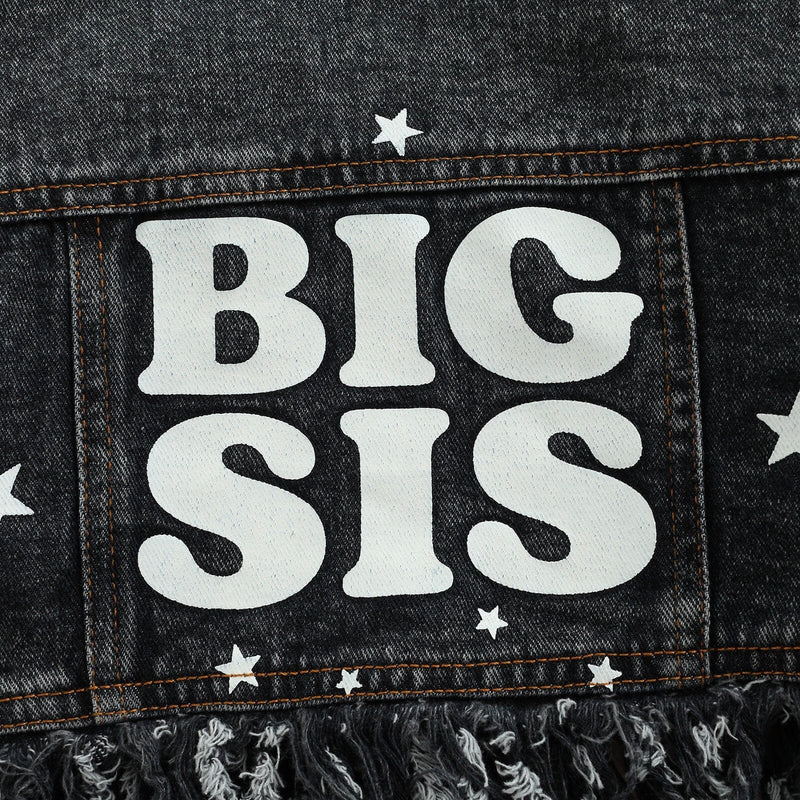 Jaqueta Infantil Feminina Jeans Desfiada