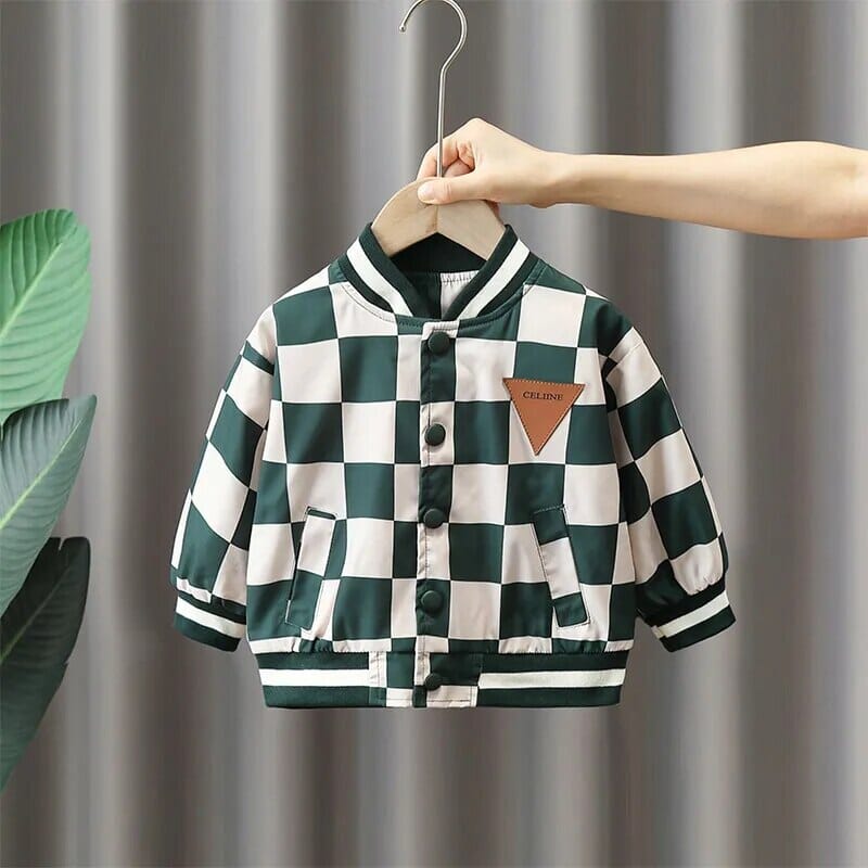 Jaqueta Infantil Xadrez Camuflagem