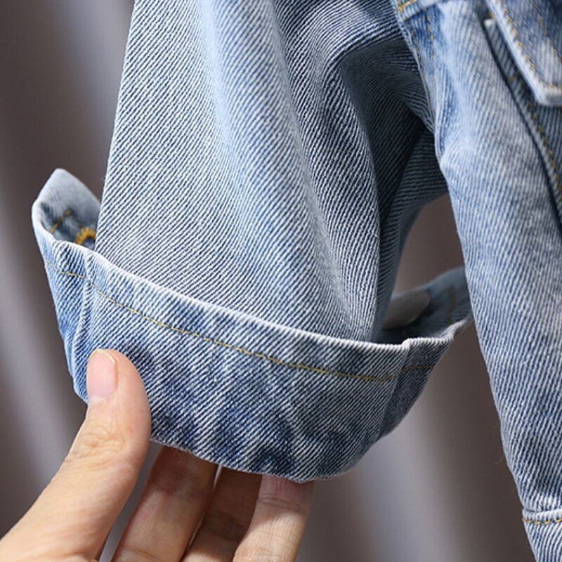 Jaqueta Infantil Jeans Touca Removível