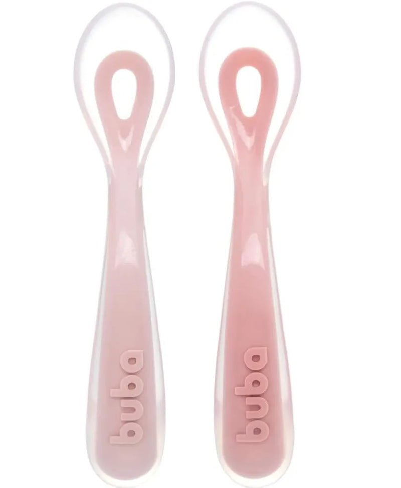 Kit Colheres Buba Em Silicone Fases +6 M