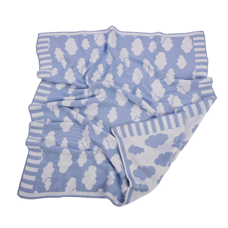 Manta De Tricot Jacquard Nuvem Tricart
