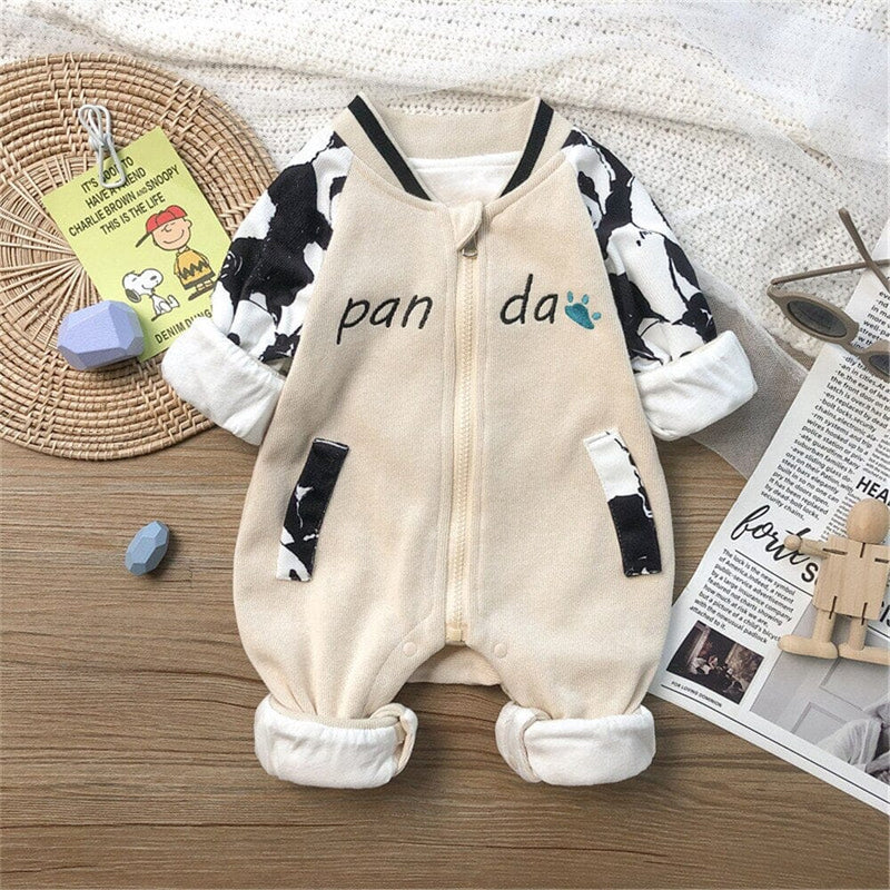 Macacão Infantil Zíper Pandinha