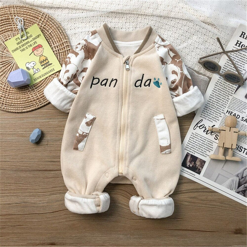 Macacão Infantil Zíper Pandinha