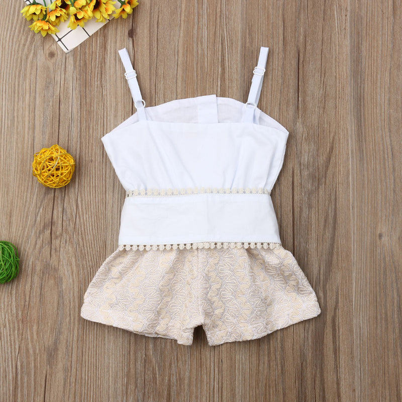Macaquinho Infantil Feminino Laço