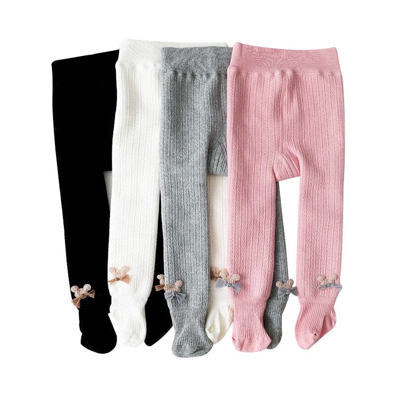 Meia Calça Infantil Minie com Laçinho