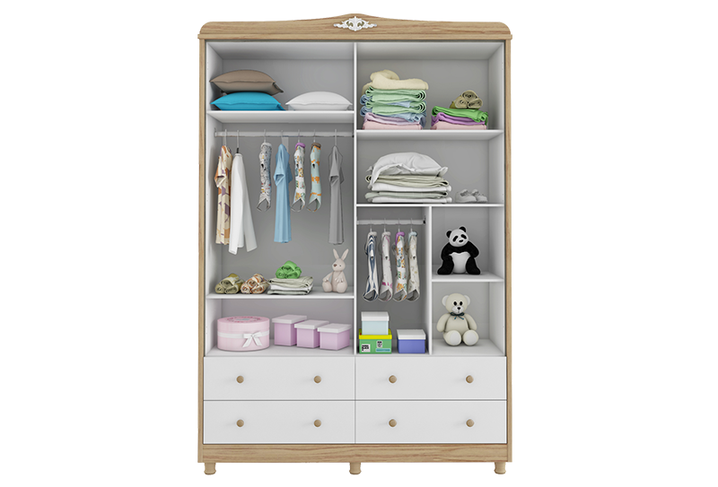 Guarda Roupa Elô Peroba 4 Porta