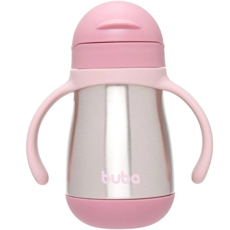 Copo Térmico Infantil Buba 270ml com Canudo