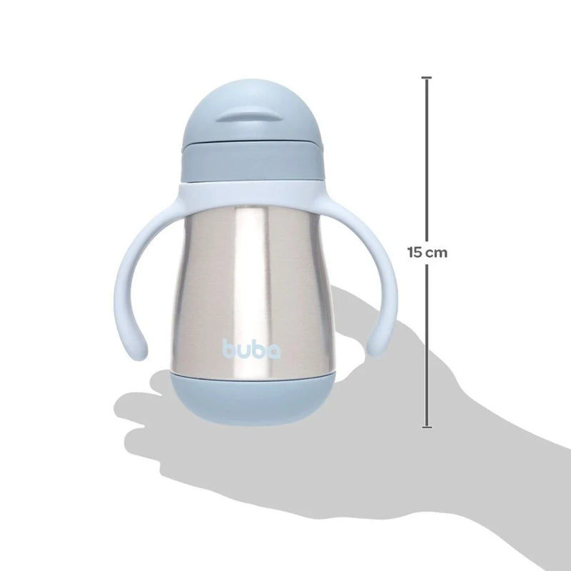 Copo Térmico Infantil Buba 270ml com Canudo