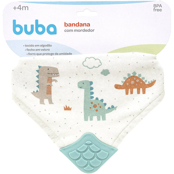 Bandana com Mordedor Bebê Buba Algodão Forro Antiumidade