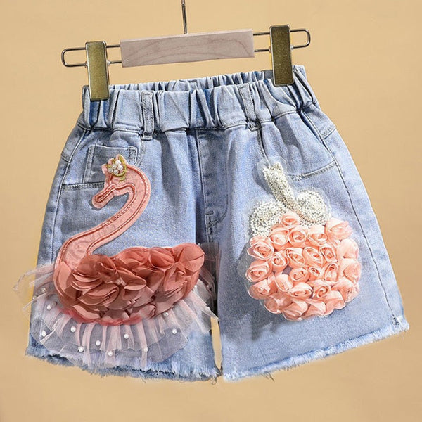 Shorts Infantil Cisne