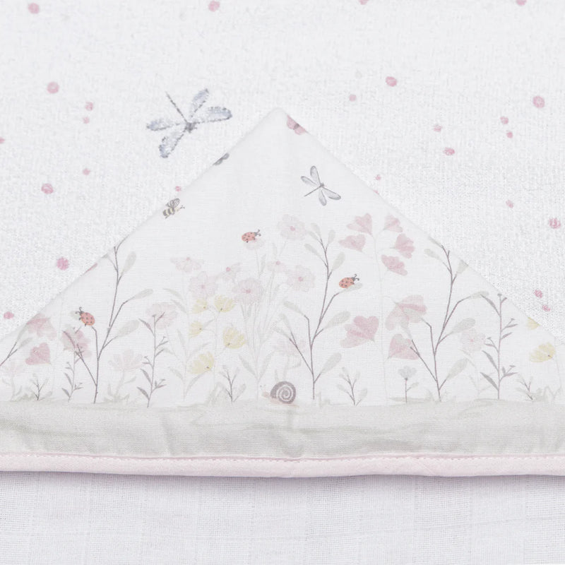 Kit de Enxoval 4 pçs Flores no Jardim - Cama e Banho Básico