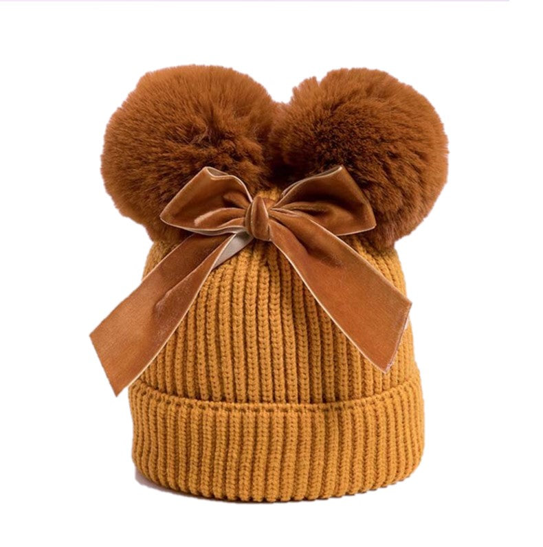 Touca Pompom e Laço
