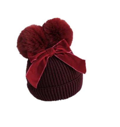 Touca Pompom e Laço