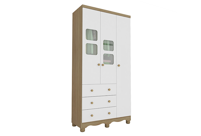 Guarda Roupa Uli New Peroba 3 Porta