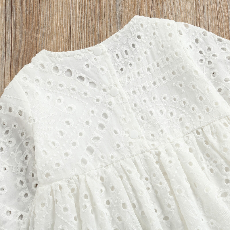 Vestido Infantil Feminino Branquinho Clássico