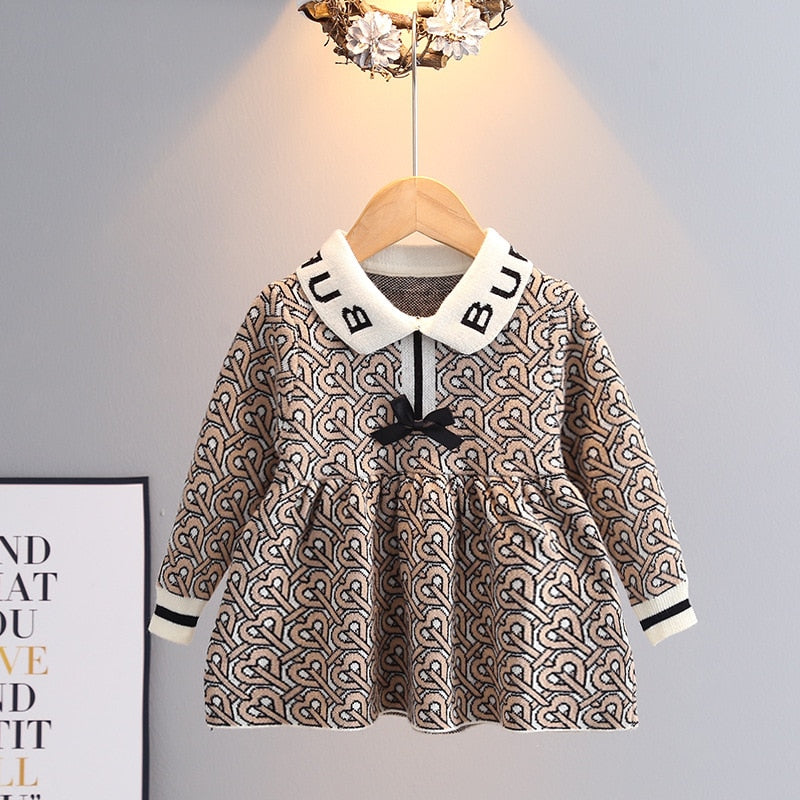 Vestido Infantil Bulberry Sofisticado