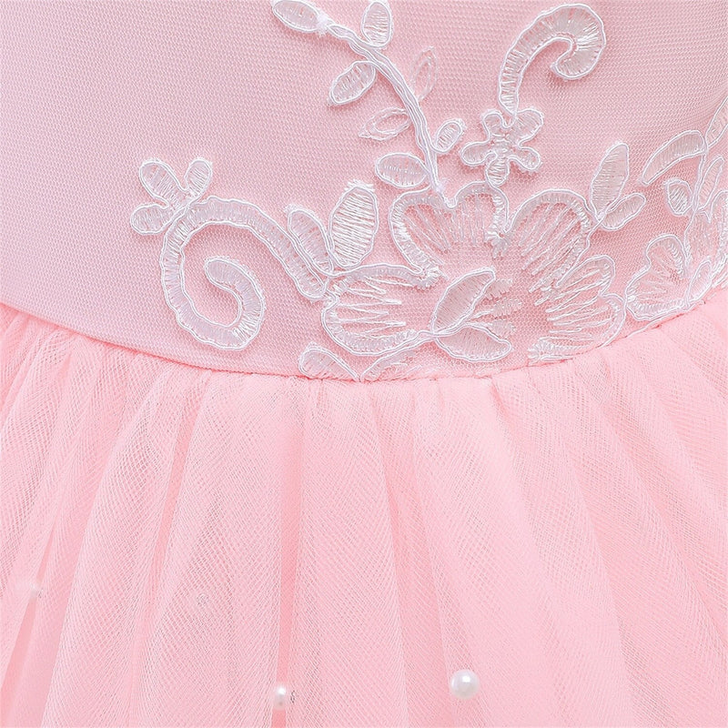 Vestido de Festa Infantil Pérola + Faixa
