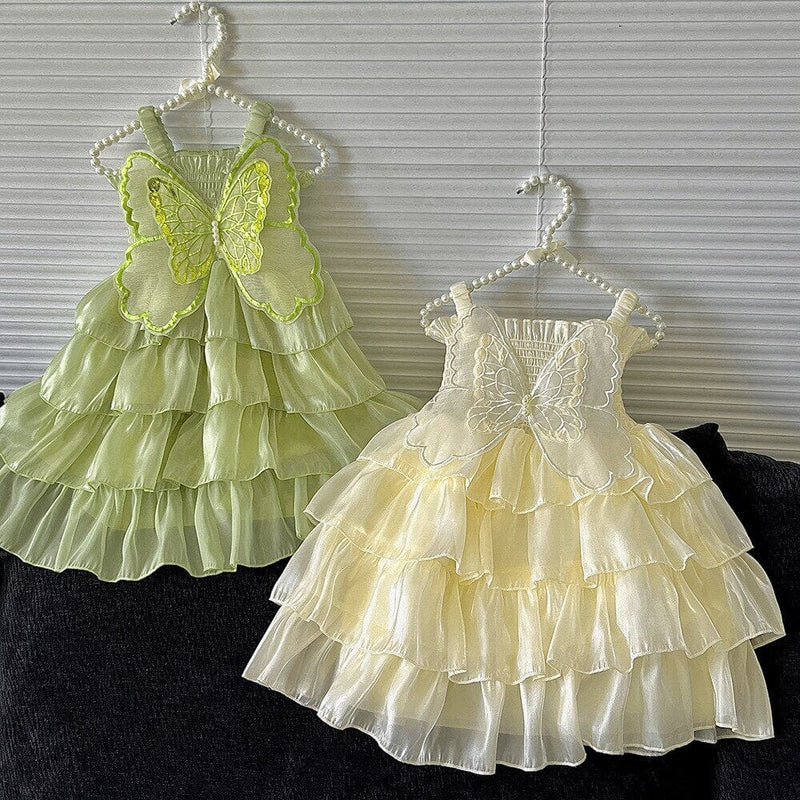 Vestido Infantil Babados Borboleta