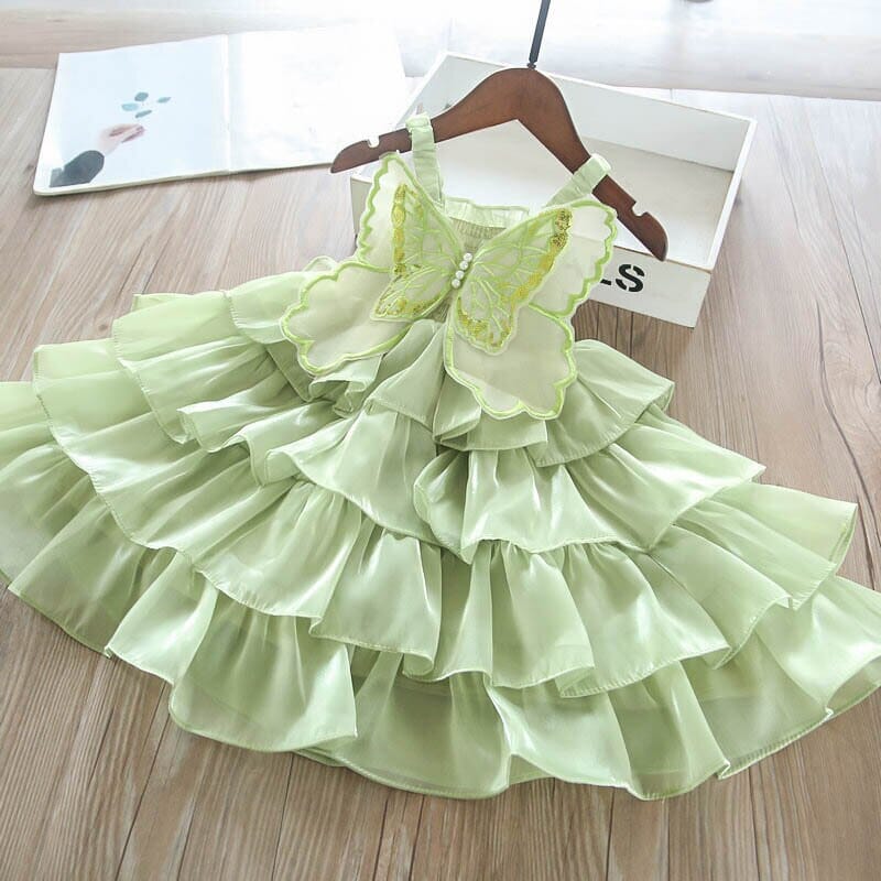 Vestido Infantil Babados Borboleta