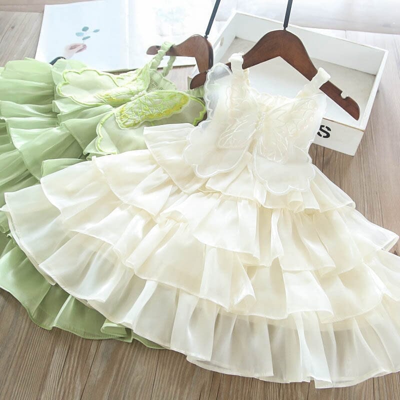 Vestido Infantil Babados Borboleta