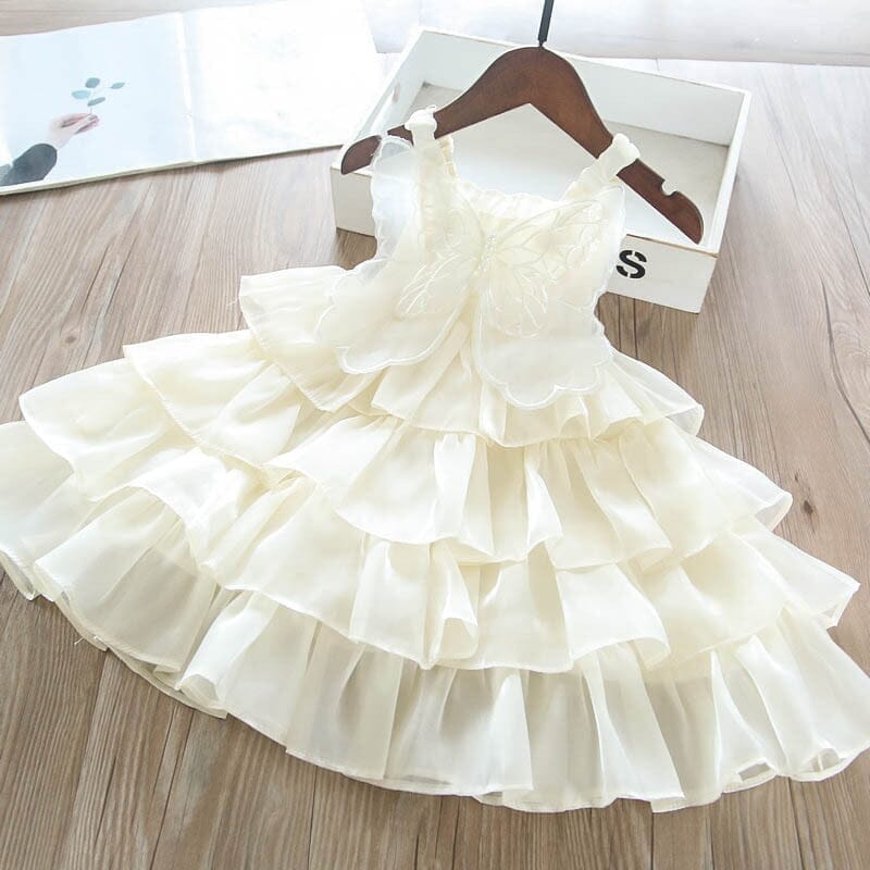 Vestido Infantil Babados Borboleta