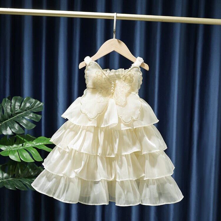 Vestido Infantil Babados Borboleta