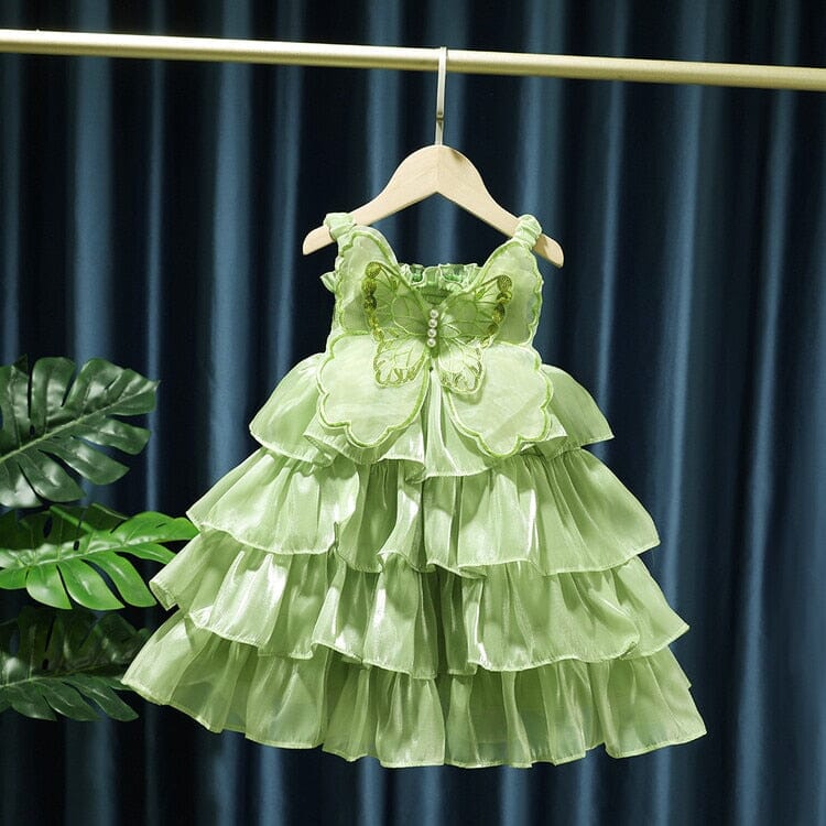 Vestido Infantil Babados Borboleta