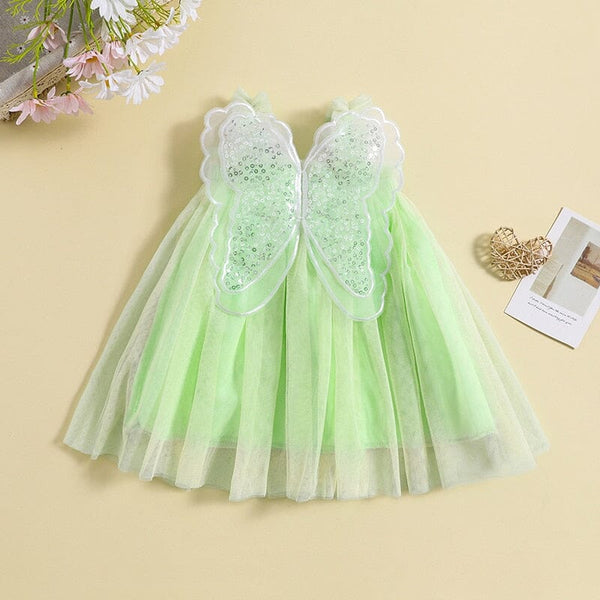 Vestido Infantil Borboleta Tule