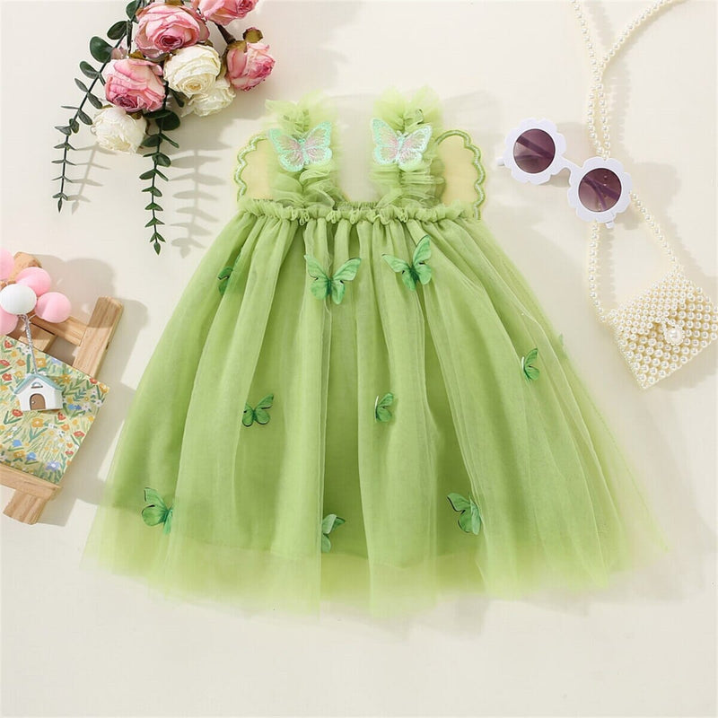 Vestido Infantil Borboletinhas Asa