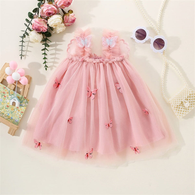 Vestido Infantil Borboletinhas Asa