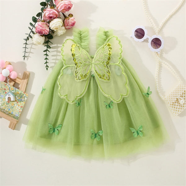 Vestido Infantil Borboletinhas Asa