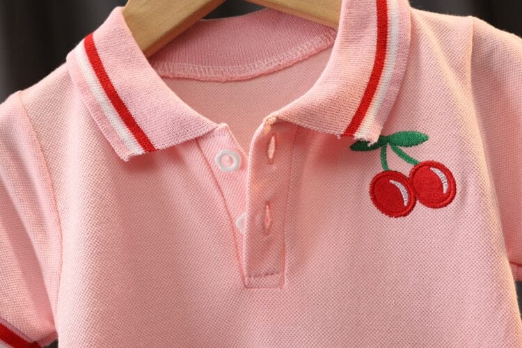 Vestido Infantil Cereja