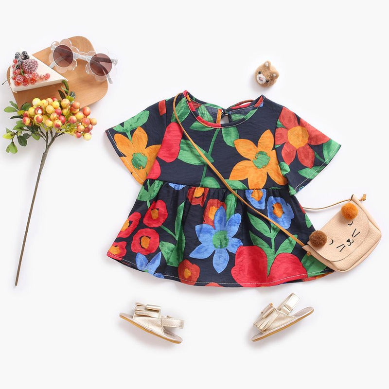 Vestido Infantil Florido
