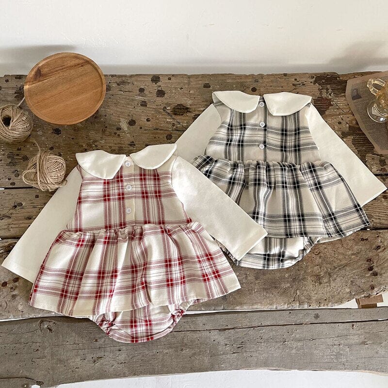 Vestido Infantil Gola