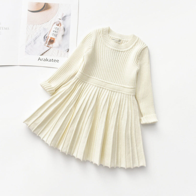 Vestido Infantil Lã Plíssado
