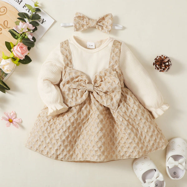 Vestido Infantil Laço + Faixa